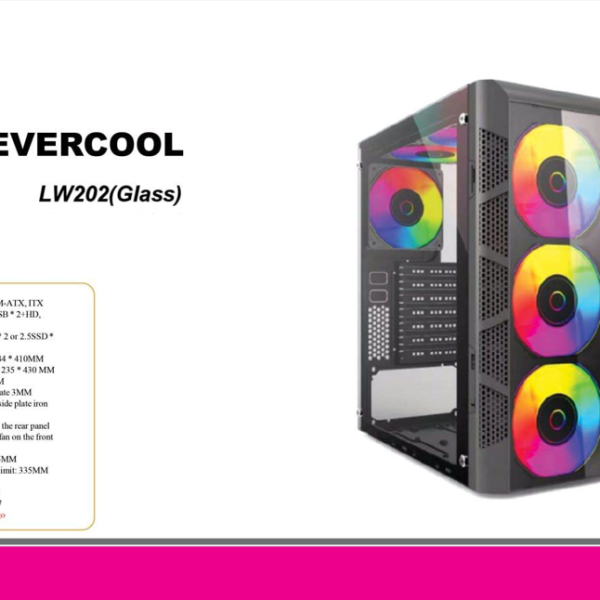 کیس Evercool-LW202 چهار فن